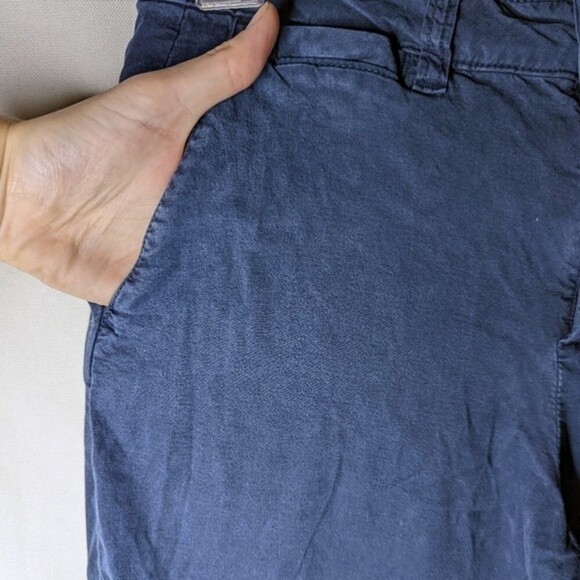 Zara Basic Denim Navy Blue Pants with Pockets Size 2 - Picture 4 of 4